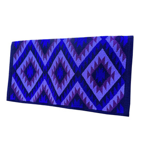 Vente en gros de tapis de selle multicolores de style western en laine de Nouvelle-Zélande de qualité supérieure, très demandés, avec extérieur en vison pour l'équitation - Product Image 1