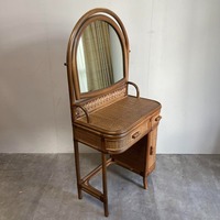 Table de toilette en rotin avec miroir, choix idéal, tables de maquillage modernes, armoire avec tiroir pour la salle de maquillage des filles