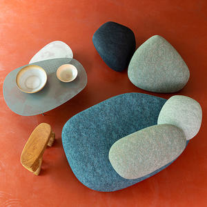 नई cobblestone पत्थर प्रकृति डिजाइन कपड़े सोफे सेट मॉड्यूलर अनुभागीय moroso कंकड़ मलबे फर्नीचर सोफे - Product Image 4