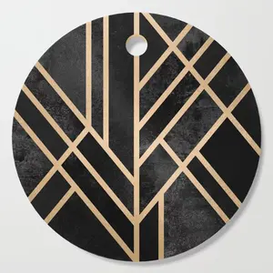 Tabla de cortar de madera de acacia de último diseño, utensilios de cocina colgantes ecológicos de lujo con impresión de pegatina elegante para uso diario - Product Image 4