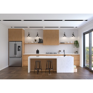 Custom Kitchen & Bathroom Vanity <b>Tops</b> Calacatta Quartz Stone Countertops Prefab Cut Carrara Calacata for Hotel Projects - Product Image 1