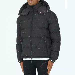 Blouson d'hiver matelassé en coton pour homme, couleur unie, nouvelle collection, vente en gros, blouson bomber personnalisé, coupe-vent d'hiver, blousons matelassés - Product Image 3