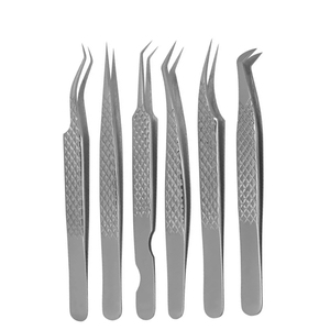 แหนบสำหรับต่อขนตาทำจากสเตนเลสสีทึบปรับแต่งโลโก้ได้ตามต้องการ - Product Image 6