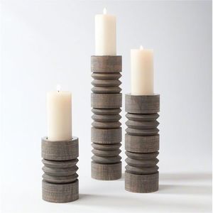 โต๊ะรับประทานอาหารเชิงเทียนโต๊ะเงินรอบ Designs ชุด 3 งานแต่งงานตกแต่งเทียน - Product Image 5