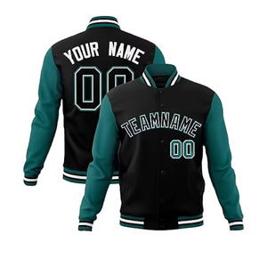 แจ็กเก็ตทีมโรงเรียนขนสัตว์คุณภาพสูงของผู้ชาย OEM ปกตั้งเป็นตัวอักษรชื่อทีมยาวสำหรับฤดูหนาวขายส่งใหม่ - Product Image 4