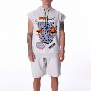 Custom Low Moq Products 2 Piece <b>Men</b> Summer Male <b>Hoodie</b> <b>Short</b> <b>Sets</b> Sports Tracksuit <b>Set</b> for Sale Hoodies <b>and</b> <b>Shorts</b> <b>Set</b> for Boys - Product Image 1