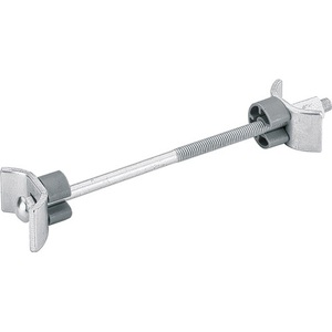 HETTICH Worktop Connector AVB 5 Galvanized Steel 150mm Length with 2 Curved Clamping Plates Pack of 50 Storage Shelves & Units - Product Image 1