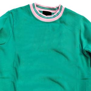 Université en gros de haute qualité coton hommes sweats impression broderie personnalisé col rond panneau travail pour unisexe - Product Image 2