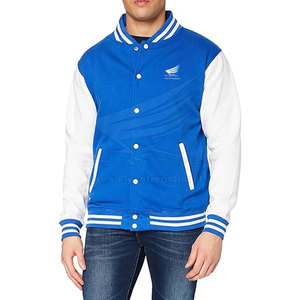 Chaqueta Letterman de Alta Calidad Hecha a Medida para Hombre, con Logotipo Frontal, de Lana/Algodón, Transpirable, para Invierno - Product Image 1