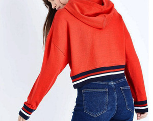 Sudaderas con capucha y sudaderas de mujer de talla grande transpirables de manga larga de material polar de Color rojo de Pakistán de todas las tallas - Product Image 3