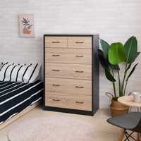 Commode peu profonde 780*392*1182 au design minimaliste en bois PB + MDF pour rangement de chambre