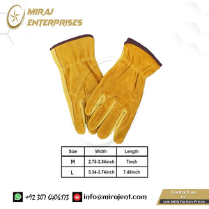 Camping Heat-resistant Welding Gloves Accessory Gardening <b>Climbing</b> 1 Pair Glove with Hanging Hole Leather Gloves From Pakistan - Product Image 3