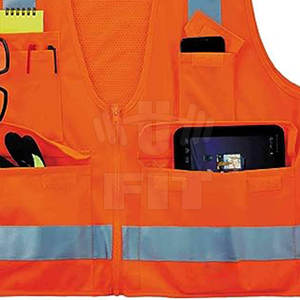 Chaleco DE SEGURIDAD reflectante ligero de alta visibilidad para hombre con logotipo personalizable Equipo de protección de alta visibilidad - Product Image 5