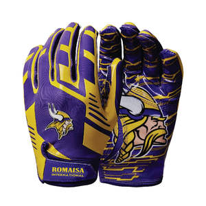 Gants de football américain de grande qualité, entièrement personnalisables, équipement sportif - Product Image 4