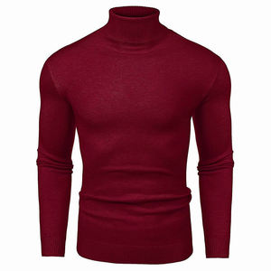 New best hgih quality Maroon Color Men's Sweatshirts for Workout Breathable and Quick Dry Custom Men's Slim Fit Sweatshirts - Product Image 3