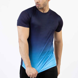 Camisetas de sublimación de alta calidad, camisetas personalizadas de manga corta con cuello redondo para hombre, camisetas de sublimación, camiseta informal de verano ajustada - Product Image 3