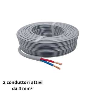 FG16OR Câble d'alimentation électrique 2x4 Mm² Gris 0.6/1 KV 100 mètres de long - Product Image 3