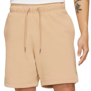 Pantalones cortos deportivos de felpa francesa para hombre, ropa de calle y cordón ajustable con cintura elástica, servicio OEM - Product Image 1