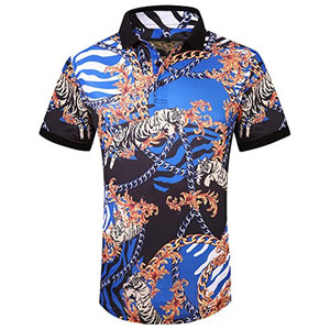 2024 mode haute qualité respirant Polo chemise à rayures verticales polos col rabattu tricoté printemps T-Shirts Polo - Product Image 1