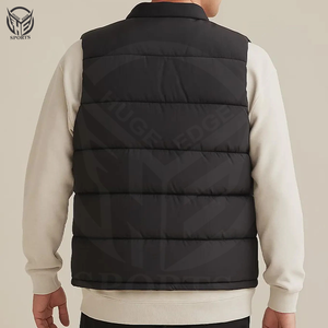 Gilet d'hiver pour homme, fermeture éclair, vêtement d'extérieur, 100% polyester, écologique, coupe-vent, séchage rapide, vêtement tendance - Product Image 6