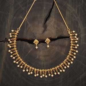 Antique <b>Necklace</b> with Pearl for Wedding Occasions 182703 - Product Image 2