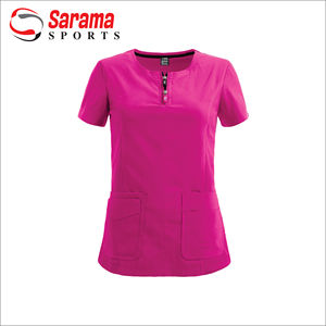 Personalizado Unisex Hospital Enfermera Uniforme Abrigo Largo Scrubs para Profesionales Médicos Logotipo Frontal Personalizado 100% Algodón Secado Rápido - Product Image 5