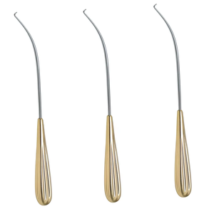 Instrument chirurgical de base Dentavex Corporation : Crochet nerveux incurvé droit-gauche en acier inoxydable de 24,0 cm, alimenté par machine - Product Image 1