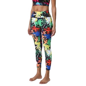 เลกกิ้งโยคะผู้หญิงเอวสูง ผ้าถักไร้ตะเข็บ ระบายอากาศได้ดี เหมาะสำหรับฤดูหนาว ผลิตจากผ้าสแปนเด็กซ์/โพลีเอสเตอร์  แบบลำลอง  สำหรับออกกำลังกายและเล่นกีฬา - Product Image 4