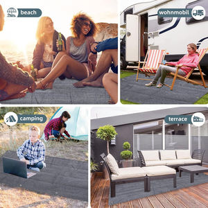 Tapis d'extérieur Tapis imperméable pour patio RV Tapis de <span class=keywords><strong>camping</strong></span> Tapis en plastique pour balcon Tapis de plage pour pique-nique - Product Image 2