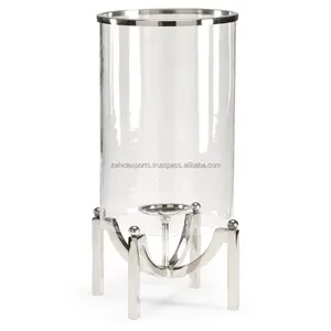 Porte-bougie rond en bambou fait main pour la décoration intérieure contemporaine, lanterne de Noël festive par Zahid Exports - Product Image 4