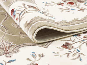 พรมตุรกีหรูหรา ผลิตด้วยเครื่องจักร รุ่น Laila สีเบจ สำหรับห้องนั่งเล่น คุณภาพพรีเมียม จากผู้ผลิตในเมืองกาเซียเตป - Product Image 2