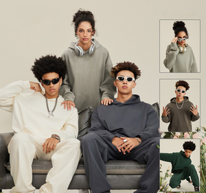 H5414 sudaderas con capucha fabricante personalizado de alta calidad francés Terry Liner No String sudaderas con capucha de gran tamaño Unisex - Product Image 2