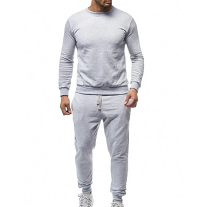2022 Etiqueta Privada hombres Plain Track Sweat Jogging Jogger Suit Set logotipo personalizado chándal en blanco chándal hombres 2 - Product Image 1