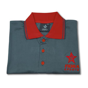 T-shirt polo décontracté OEM pour hommes coupe normale à manches courtes confortable et doux à porter au quotidien Logo de la marque personnalisé T-shirt polo pour hommes - Product Image 3