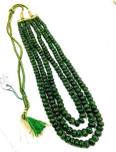 Zambian Beryl Emerald Pumpkin Rondelle Stone Beads for Wholesale 100% Emerald Beads - Product Image 4