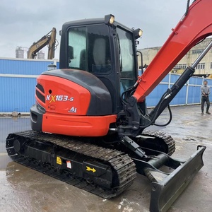 Pour Kubota KX163-5 Mini pelle 5 tonnes capacité japon moteur avec pompe moteur boîte de vitesses utilisé chenille pelle noyau roulement - Product Image 3