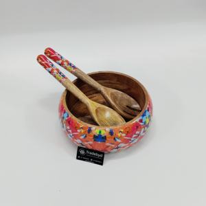 Handmade Rustic Acacia <b>Wood</b> <b>Salad</b> <b>Bowl</b> Eco-Friendly Custom Logo Kitchen Tableware for Dining Decor Wholesale - Product Image 1