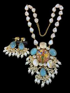 Top Indian Manufacturer Premium Quality Beaded Multi Colour Pear Mala Necklace Elegant Bridal Fashion <b>Jewellery</b> for Girl - Product Image 3