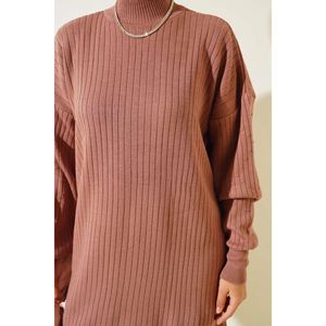 เสื้อถักลายนูนแขนซี่โครงชุด2ชิ้นกุหลาบฝุ่น - Product Image 1