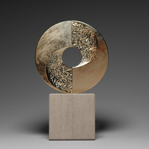 Top bán hiện đại hình học Vòng đúc nhôm điêu khắc với cổ thiếc kết thúc sang trọng bàn trang trí nội thất giọng - Product Image 4