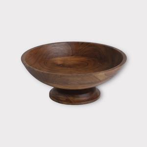 Finition noyer en bois Art déco rond support mural plateau de rangement en verre écologique léger étanche Durable extérieur - Product Image 1