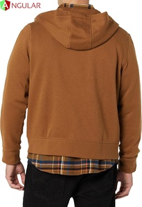 Chaqueta cortavientos con cremallera para hombre, impermeable, con capucha, para la lluvia, exterior, para senderismo, ligera - Product Image 4