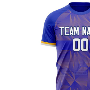 เสื้อฟุตบอลไซส์ใหญ่ ระบายอากาศได้ดี พิมพ์ลายแบบซับลิเมชั่น แขนสั้นสำหรับฤดูร้อน คุณภาพสูง ขายดีที่สุด ราคาขายส่ง สำหรับขายออนไลน์ - Product Image 6