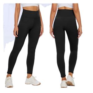 Pantalones de yoga deportivos para mujer, cintura elástica, no transparentes, suaves, cómodos, ligeros, leggings de entrenamiento, mallas de fitness, sin costuras. - Product Image 4