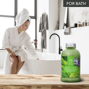 Mezcla Herbal Aromatika de Sal Marina Natural para Baño 600g con Aceites de Pino, Eucalipto y Abeto - Product Image 3