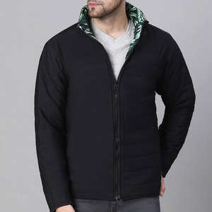 <b>Mens</b> <b>Waterproof</b> Zipper Bomber <b>Jacket</b> with Cotton Filling Stylish <b>Lightweight</b> Winter Outerwear Casual Fashion Wear - Product Image 2