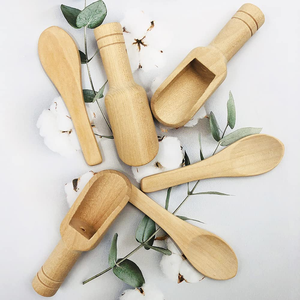 Cuchara medidora de madera para harina, cuchara para arroz, cuchara pequeña para té de madera maciza, cuchara medidora moderna ecológica - Product Image 1