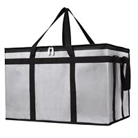 Sac isotherme avec fond rigide pour les trajets en covoiturage, sac isotherme pour les courses, les aliments, les boissons, adapté à la plage, aux pique-niques et à l'extérieur