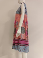 Ropa de dormir de estilo veraniego para mujer, Vestido de estilo paraguas sin mangas de rayón no tejido con cintura elástica suave para uso diario