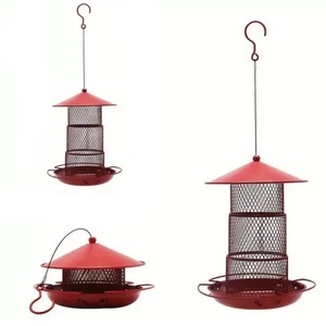 Mangeoire de volière en métal classique: Spot à manger élégant pour les oiseaux Mangeoire à oiseaux en acier durable Solution robuste pour les visiteurs à plumes - Product Image 2